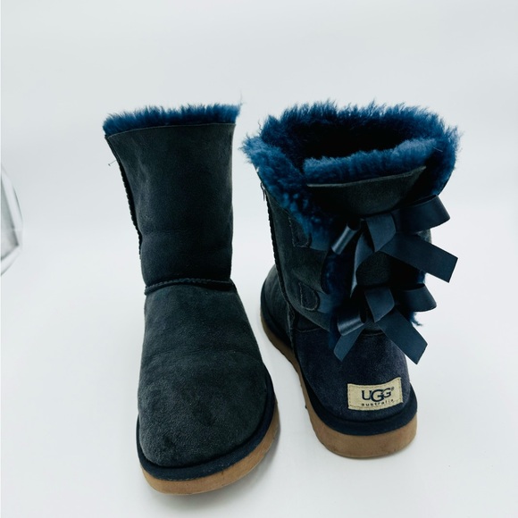 UGG Navy Blue Bailey Bow ll Short Boot - Picture 5 of 9